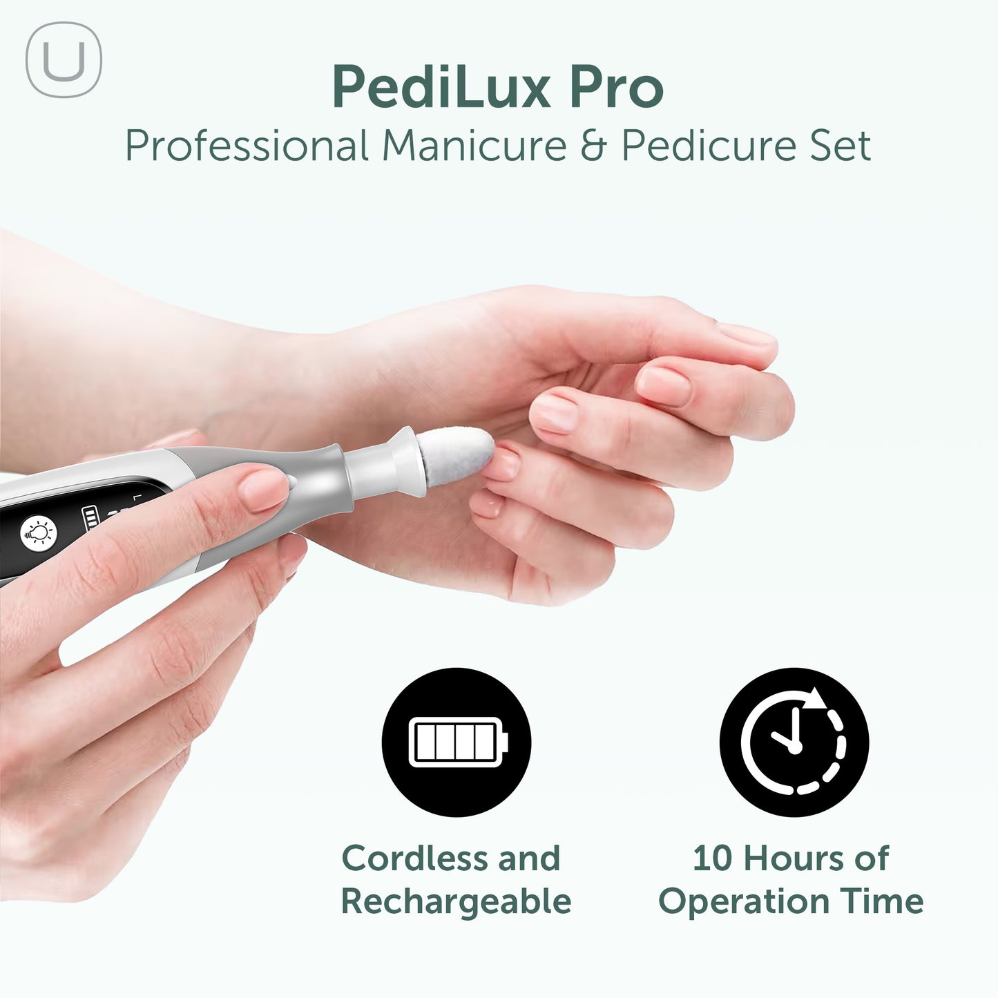 UTILYZE PediLux Pro Cordless Professional Manicure and Pedicure Set