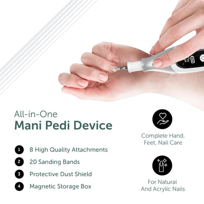 UTILYZE PediLux Pro Cordless Professional Manicure and Pedicure Set