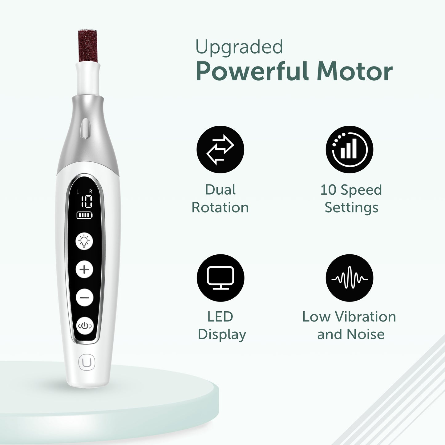 UTILYZE PediLux Pro Cordless Professional Manicure and Pedicure Set